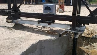 Купить сваи для ворот в Дальнереченск. Заказать ворота на сваях под ключ от 21437 руб